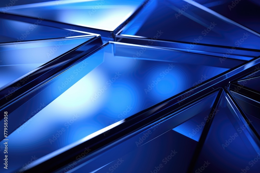 Obraz premium blue luxury abstract background illustration