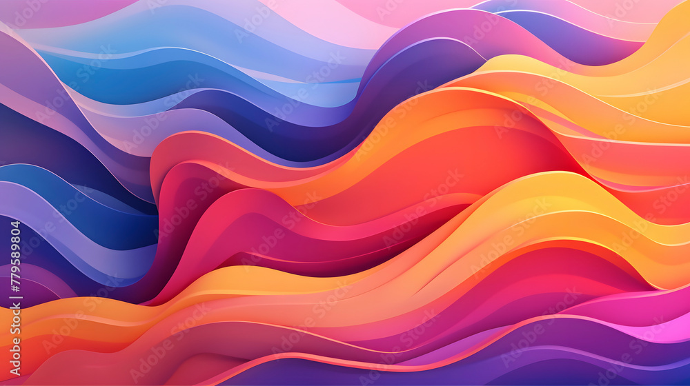 Digital colorful rainbow wavy curve abstract graphic poster web page PPT background Digital colorful rainbow wavy curve abstract graphic poster web page PPT background