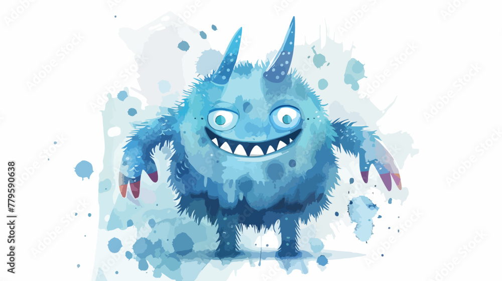 Fantasy character for wallpaper design. Cool monster