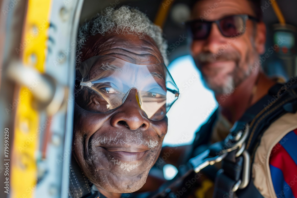 man with glasses looking outside through open window while on his jet plane man with glasses looking outside through open window while on his jet plane