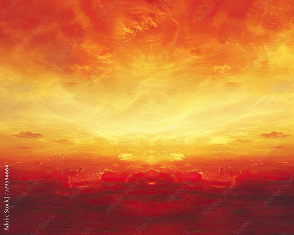 A fiery gradient of colors from intense red to vibrant orange A fiery gradient of colors from intense red to vibrant orange