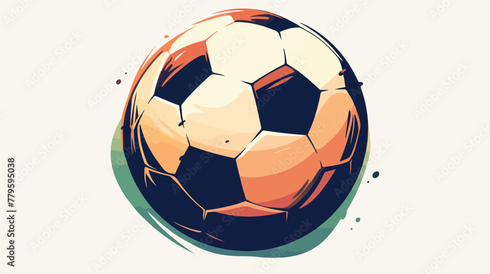 Football icon Flat vector isolated on white background