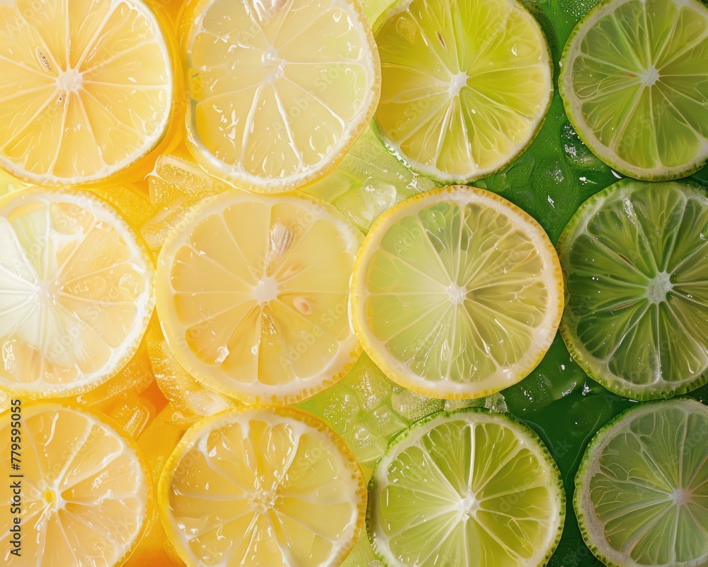 A refreshing gradient from lime green to lemon yellow A refreshing gradient from lime green to lemon yellow