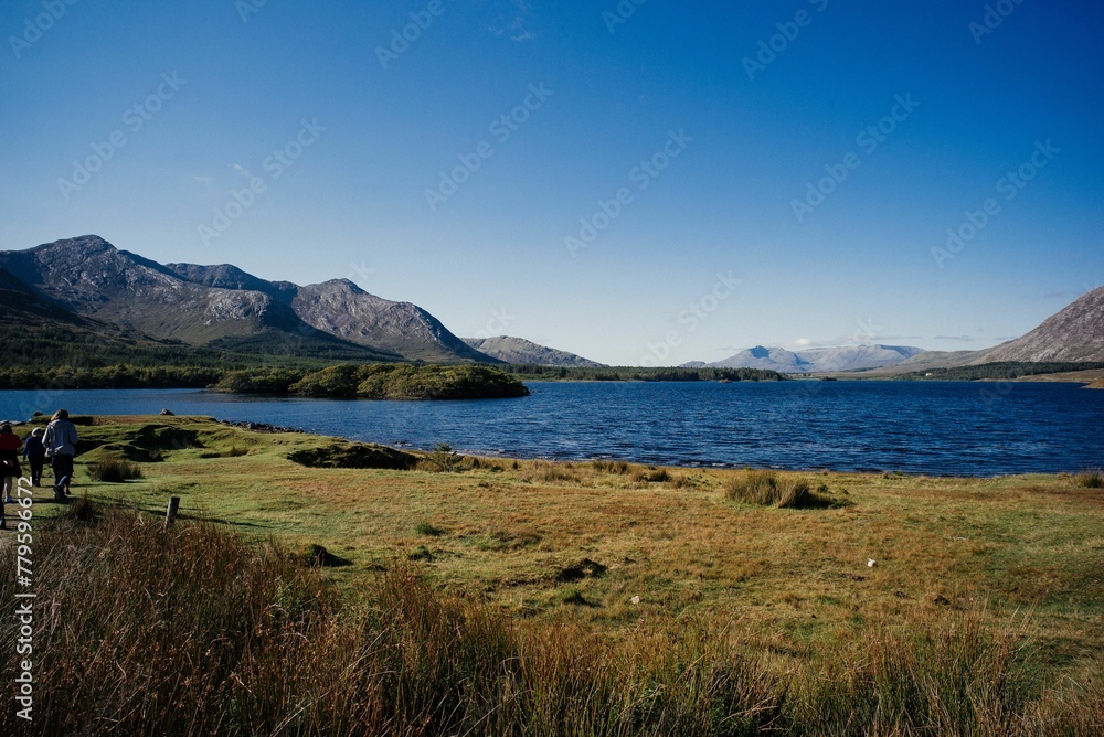 Beautiful shot of the landscape at Connemara National Park in Ireland