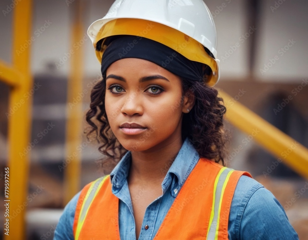 Construction girl. Construction girl.