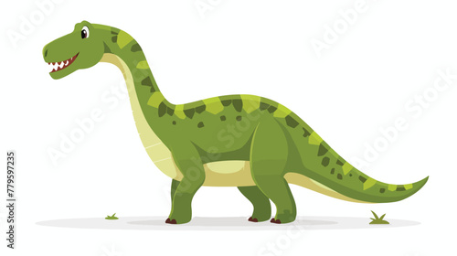 Funny dinosaur. Vector illustration Flat vector isolated © Rover