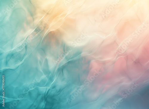 A dreamy abstract film texture background with soft focus and pastel hues, evoking a sense of serenity.