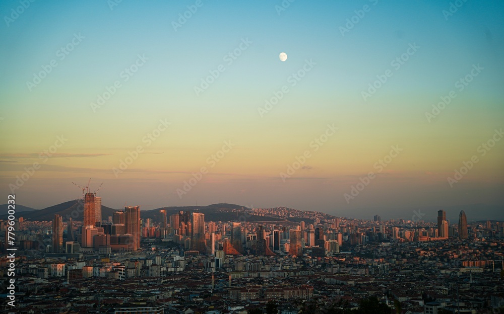 Obraz premium Aerial view of the Seoul Special City. South Korea