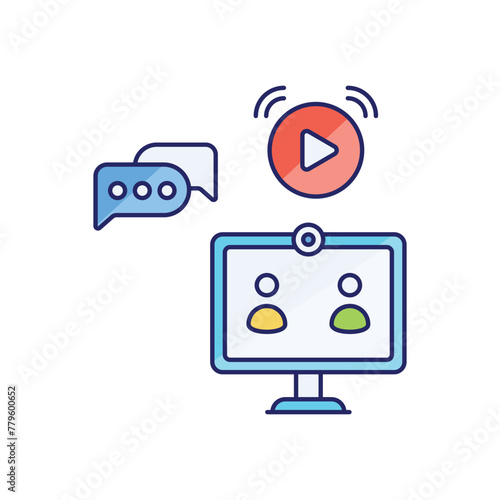 Virtual Try-on vector icon, vr shopping vector concept icon