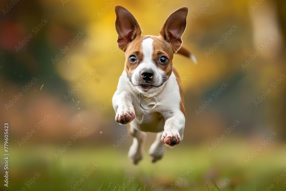 Dog leaping Dog leaping