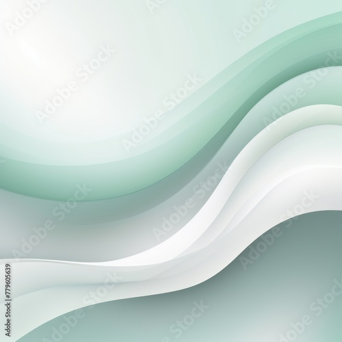 Mint Green gray white gradient abstract curve wave wavy line background for creative project or design backdrop background