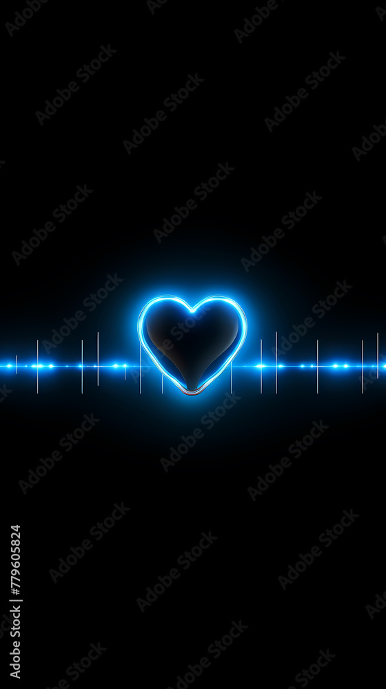 heart glow electrocardiogram heart glow electrocardiogram