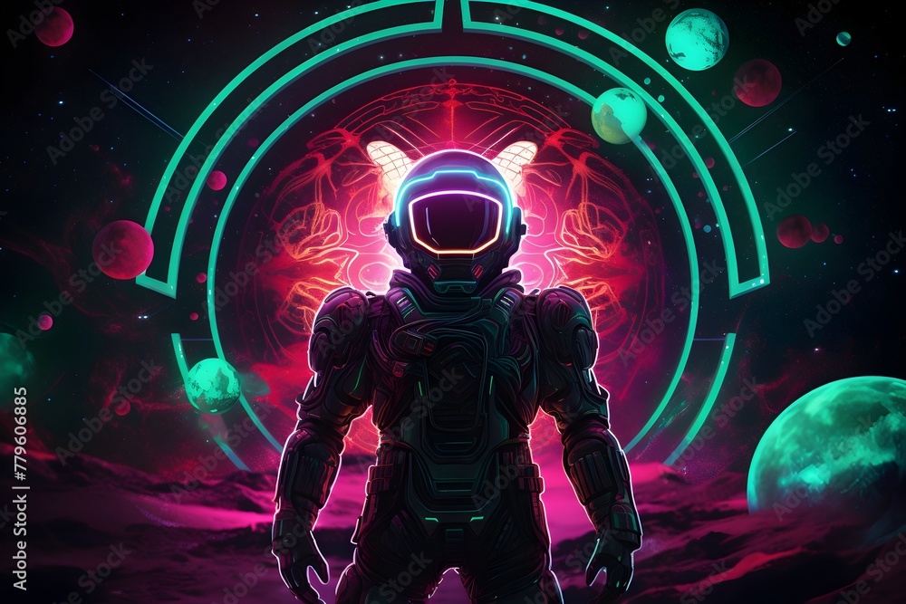 Cyberdelic Tarot Card: A Vivid Cosmic Voyage Cyberdelic Tarot Card: A Vivid Cosmic Voyage