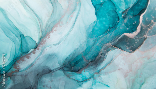 Wallpaper Mural Abstract marbled ink. Vibrant paint abstraction. Dynamic painting backdrop. Torontodigital.ca