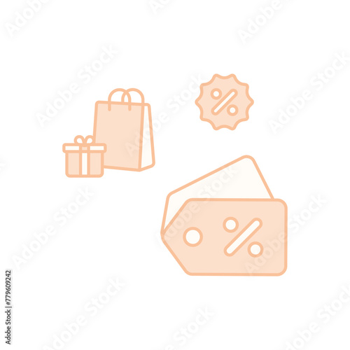 Discount Tag vector icon, shopping vector concept icon
