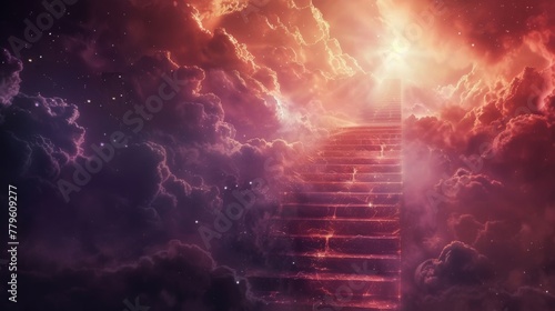 Ethereal stairway to heavenly light
