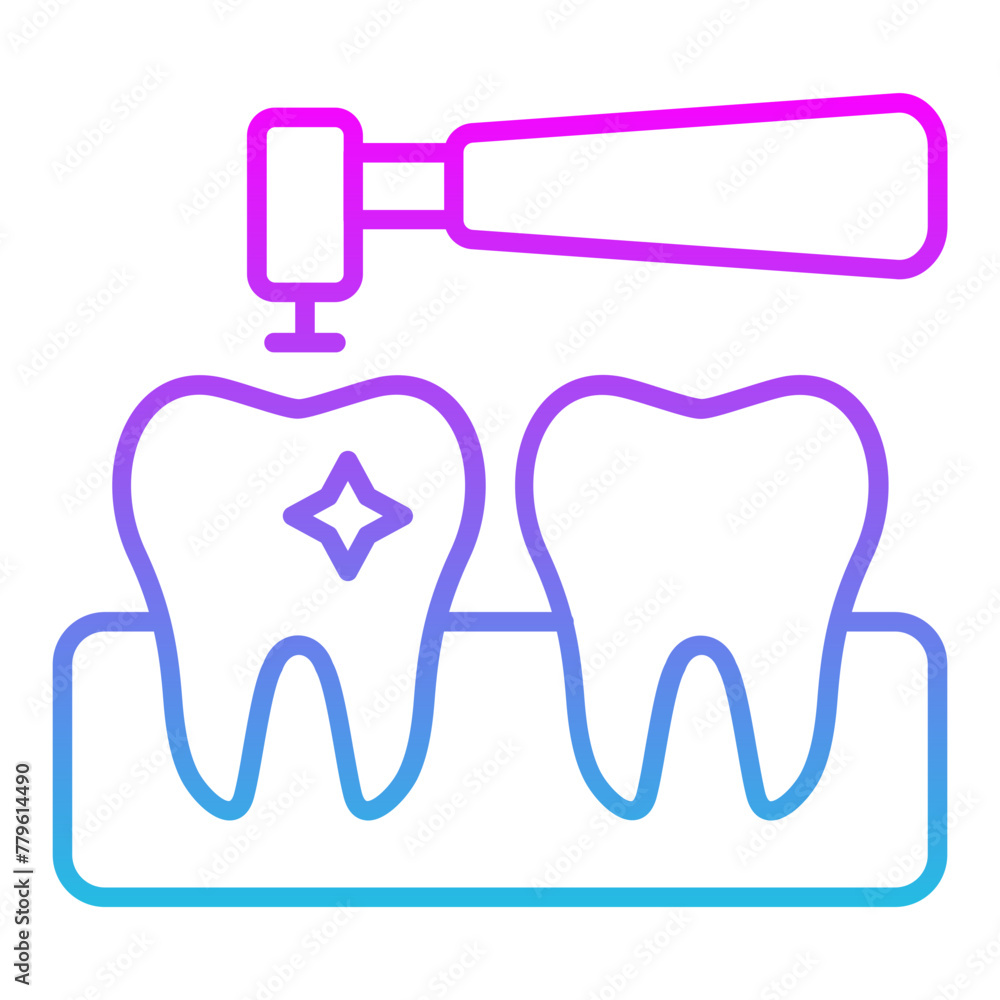 Dental Cleaning Icon Dental Cleaning Icon
