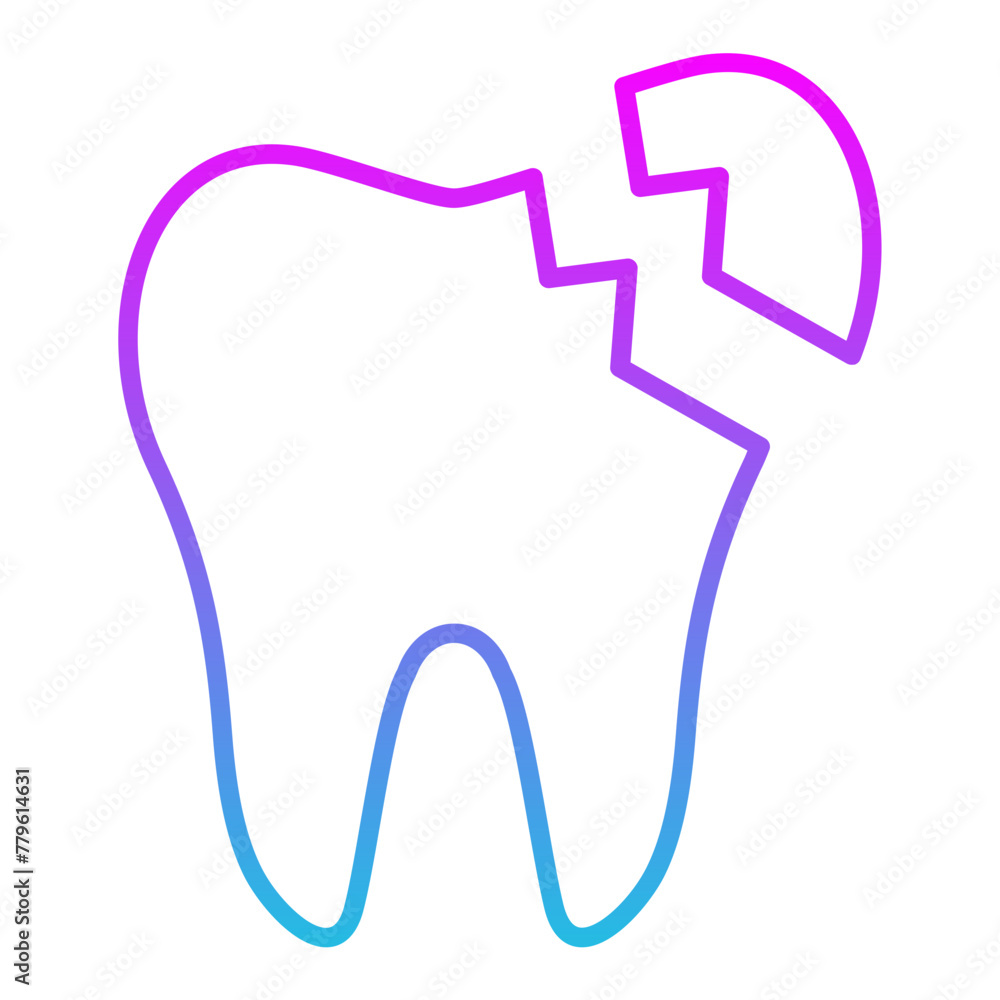 Broken Tooth Icon