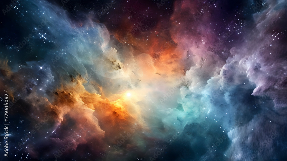 Digital planets nebula starry sky abstract graphic poster web page PPT background Digital planets nebula starry sky abstract graphic poster web page PPT background