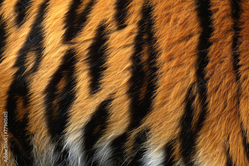 Tiger skin texture close up 