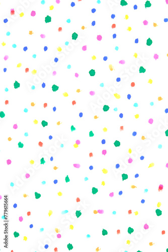 Acrylic Paint Felt Pen Dots Spots and Splatters for Background