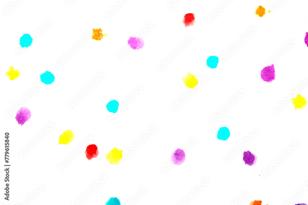 Acrylic Paint Felt Pen Dots Spots and Splatters for Background
