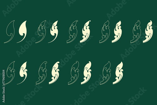 Kbach Khmer vector, Khmer art 