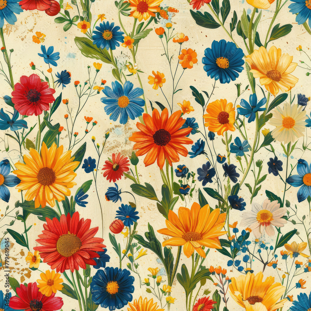 Floral Patterns seamless for background Floral Patterns seamless for background