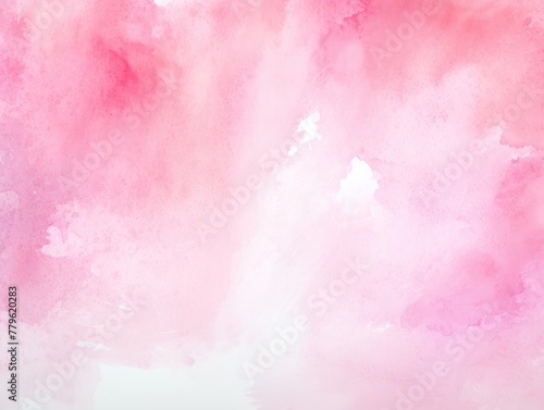 Pink watercolor light background natural paper texture abstract watercolur Pink pattern splashes aquarelle painting white copy space for banner design, greeting card © Michael