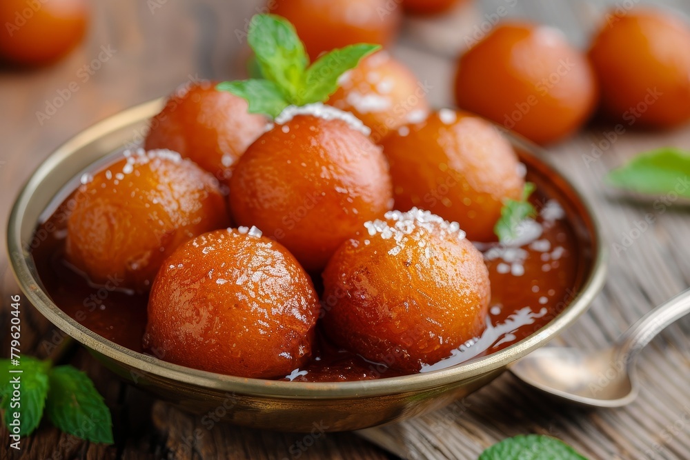 Indian dessert Gulab Jamun sweet food from India Indian dessert Gulab Jamun sweet food from India