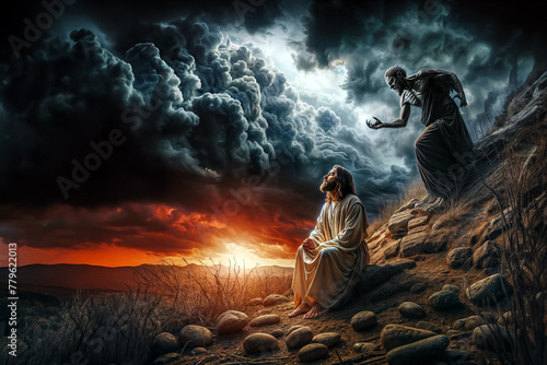 Jesus Tempted by Satan: Wilderness Trial