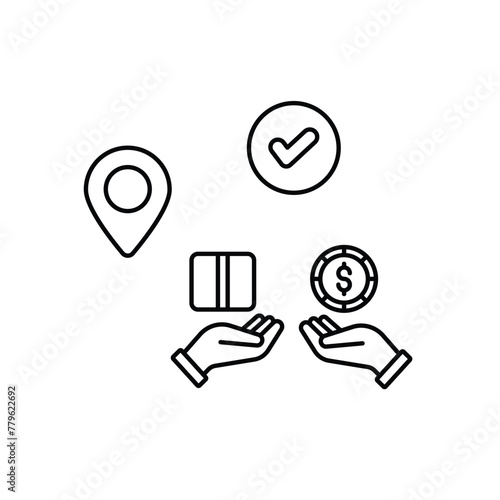 Cash On Delivery vector icon, ecommerce vector concept icon