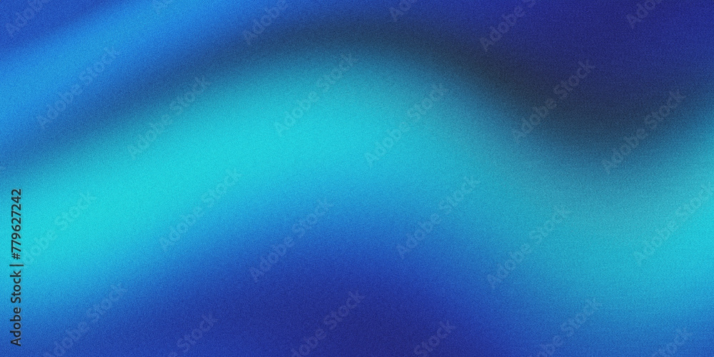 Fototapeta premium Dark Blue And Light Blue Gradient Background With Grainy Texture