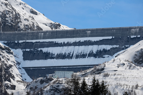 Staumauer Grande Dixence, Wallis, Schweiz