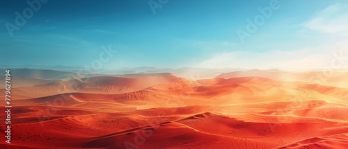 Desert gradient mirage abstract sands shift in a heatwav © Seksan