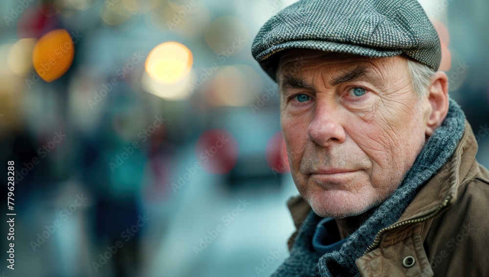Wise Gaze of Experience: A Senior's Portrait in the City - Generative AI Wise Gaze of Experience: A Senior's Portrait in the City - Generative AI