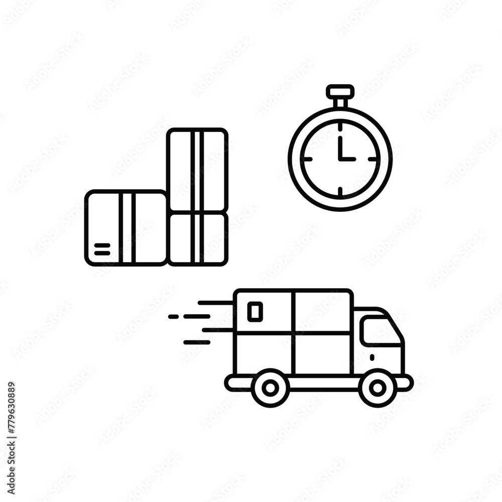 Express Delivery vector icon, fast delivery vector concept icon Express Delivery vector icon, fast delivery vector concept icon