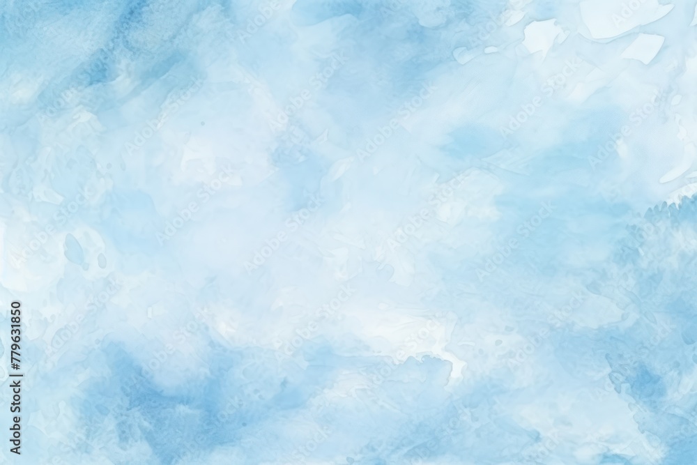 Sky Blue watercolor light background natural paper texture abstract watercolur Sky Blue pattern splashes aquarelle painting white copy space for banner design, greeting card