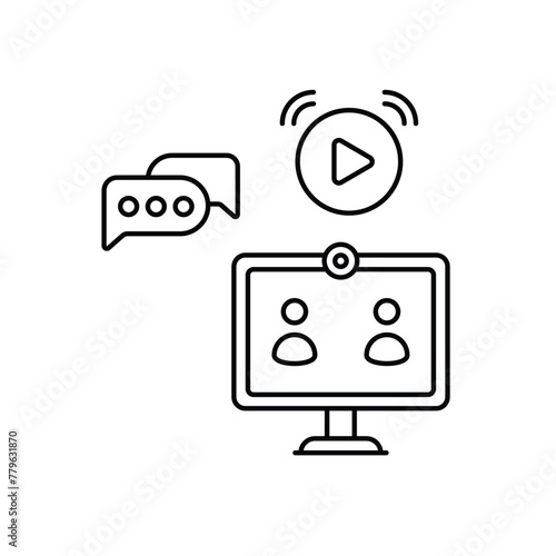 Virtual Try-on vector icon, vr shopping vector concept icon