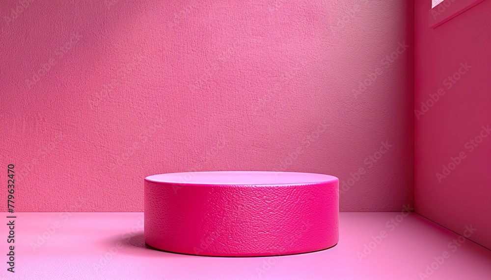 Mock up podium for product in children room Mock up podium for product in children room