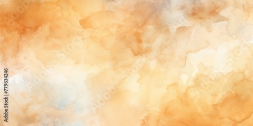 Tan watercolor light background natural paper texture abstract watercolur Tan pattern splashes aquarelle painting white copy space for banner design, greeting card