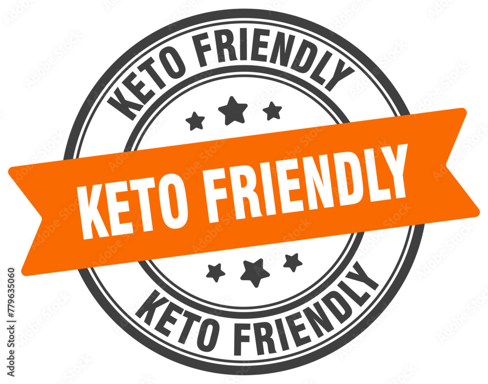 keto friendly stamp. keto friendly label on transparent background. round sign keto friendly stamp. keto friendly label on transparent background. round sign