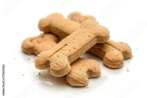 Isolated dog snacks