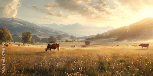 Cows on a meadow © Mikolaj Niemczewski