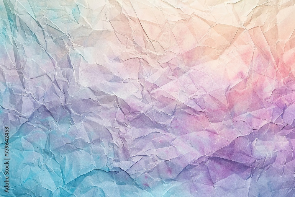 Fototapeta premium Colorful crumpled paper background