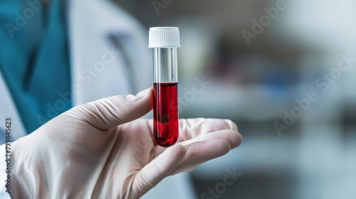 Hand With Blood Sample