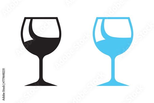 Drinks icon over white background, silhouette and flat style concept. vector illustration © Shipons Creative