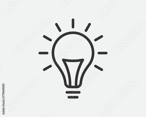 Tableau sur toile Light dimmer icon line trendy design