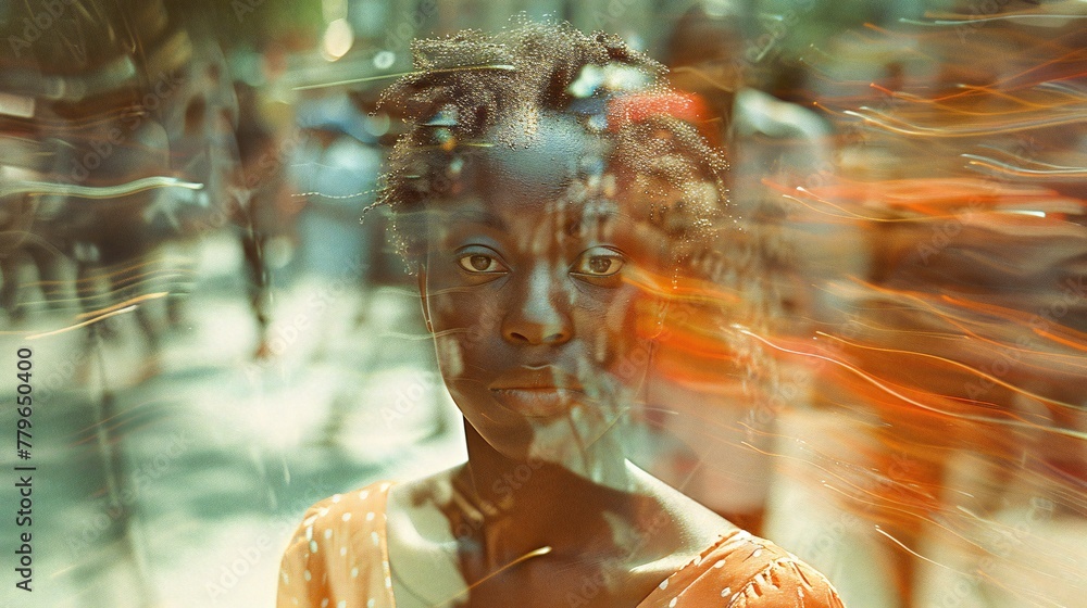 Shades of Resilience: Vibrant snapshots portray women's resilience in the face of racial discrimination.