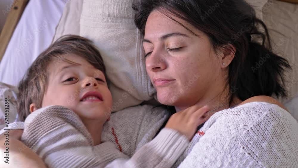 Cute Moment - Mother And Son Embrace And Share Facial Kisses In An Act Of Affection And Love Cute Moment - Mother And Son Embrace And Share Facial Kisses In An Act Of Affection And Love